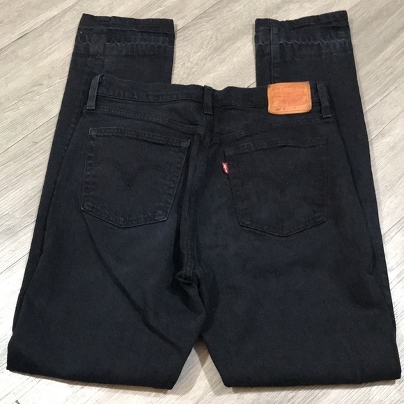 Levi’s Premium Quality Clothing 501s Black Button Fly Straight Leg Jeans - Picture 4 of 13